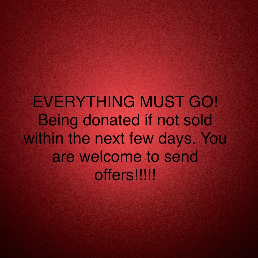 Everything must go